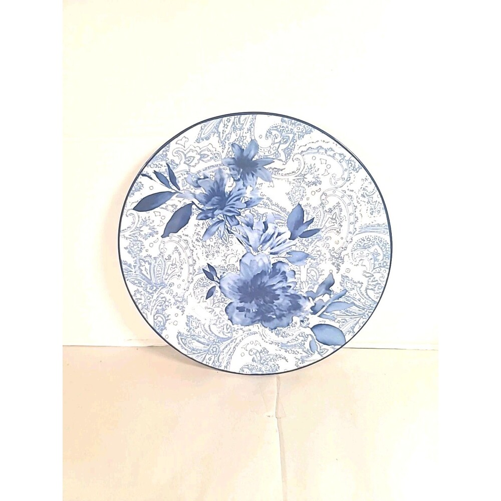 Vintage Blue And White By Cracker Barrel Luncheon Plate 9”